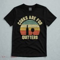 Wine Corks Are For Quitters Wine Gift Idea T-Shirt thumb 5