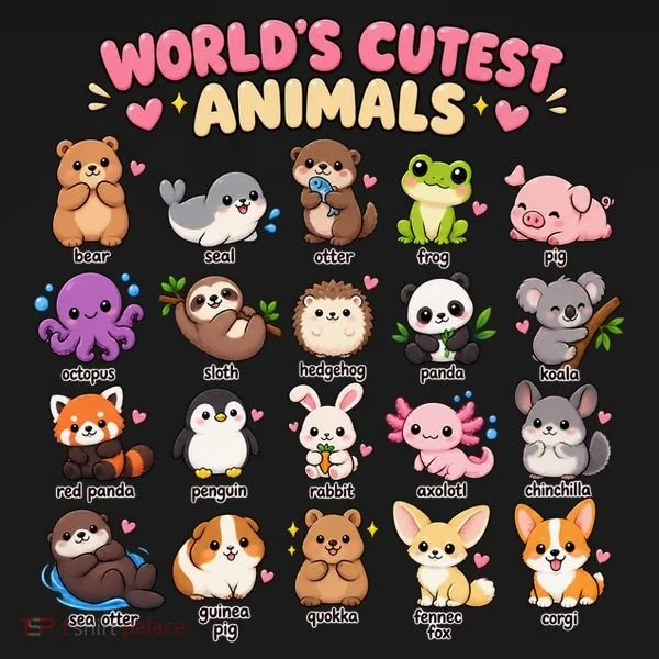 World's Cutest Animals Bucket Hat