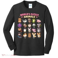 World's Cutest Animals Kids Long Sleeve Shirt thumb 0