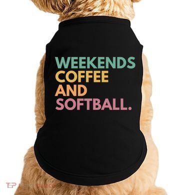 Weekends Coffee And Softball Softball Mama Meaningful Gift Doggie Tank