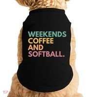 Weekends Coffee And Softball Softball Mama Meaningful Gift Doggie Tank thumb 0