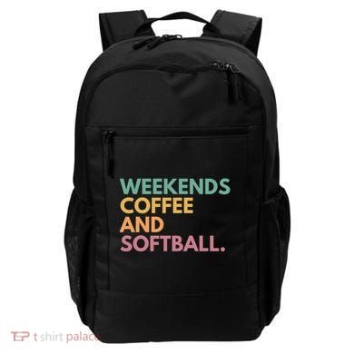 Weekends Coffee And Softball Softball Mama Meaningful Gift Backpack