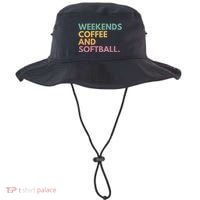 Weekends Coffee And Softball Softball Mama Meaningful Gift Bucket Hat thumb 0