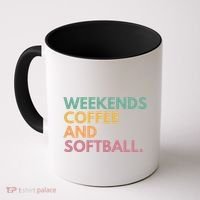Weekends Coffee And Softball Softball Mama Meaningful Gift Coffee Mug thumb 0