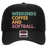 Weekends Coffee And Softball Softball Mama Meaningful Gift Hat thumb 0