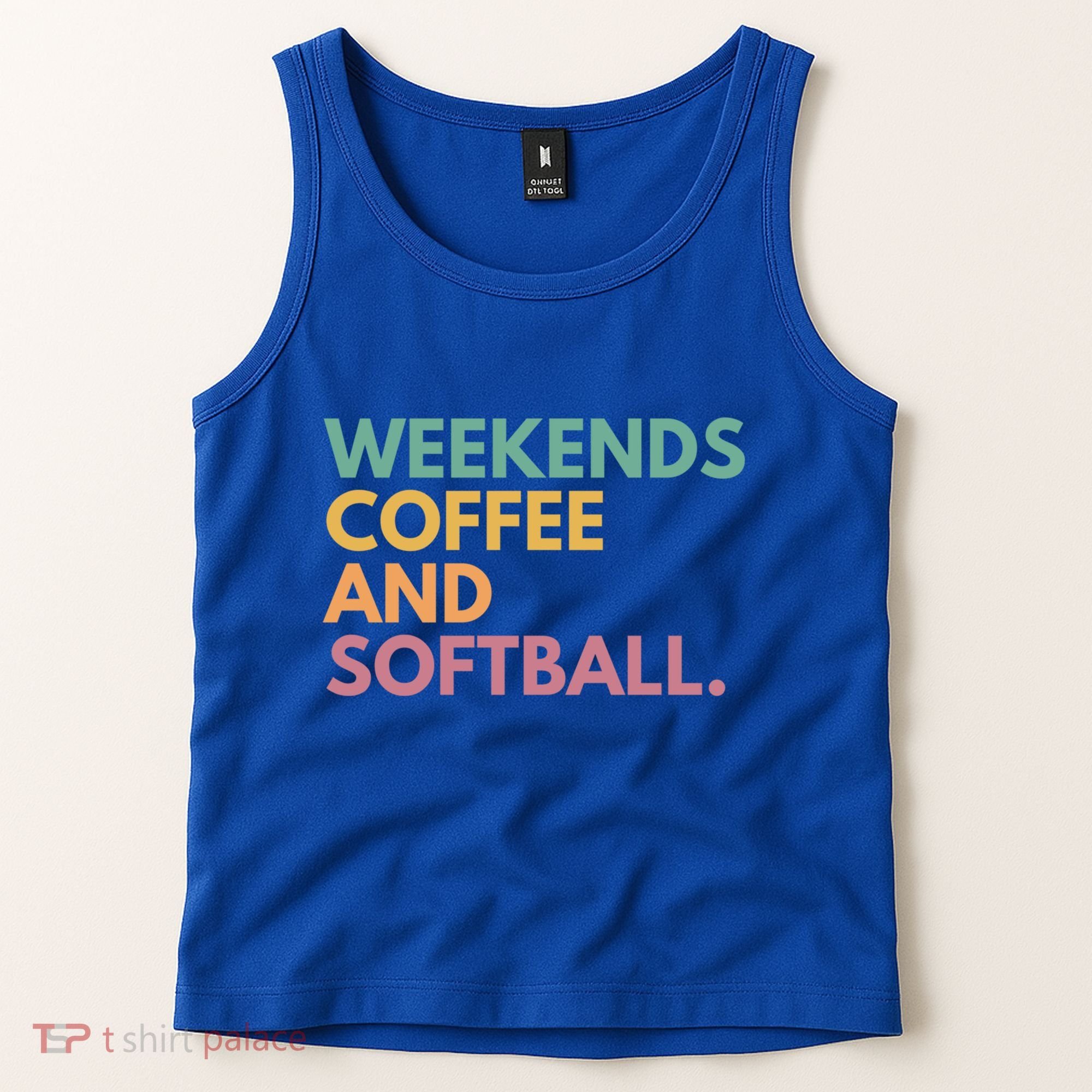 Weekends Coffee And Softball Softball Mama Meaningful Gift Tank Top