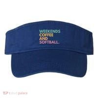 Weekends Coffee And Softball Softball Mama Meaningful Gift Visor thumb 0