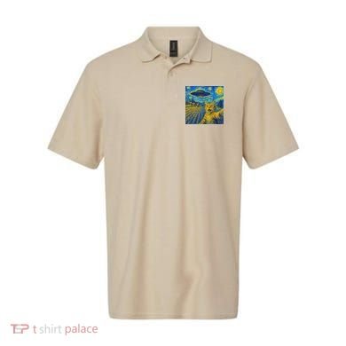Whimsical Cat Alien Invasion Alien Cat Lovers Polo