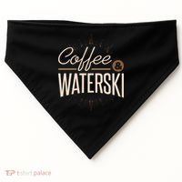 Waterskiing Coffee And Waterski Water Skiing Ski Gift USA-Made Doggie Bandana thumb 0