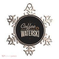 Waterskiing Coffee And Waterski Water Skiing Ski Gift Ornament thumb 0