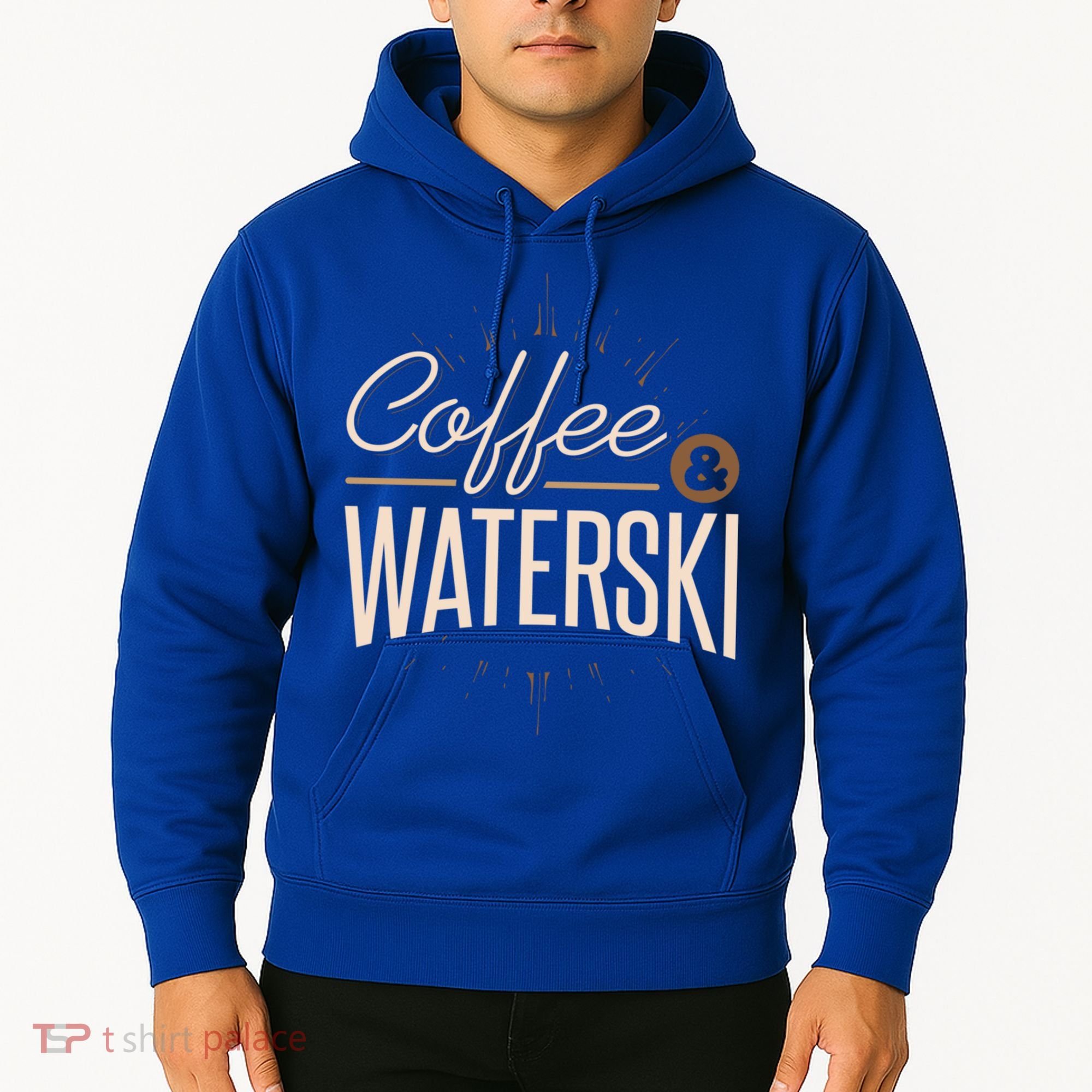 Waterskiing Coffee And Waterski Water Skiing Ski Gift Hoodie