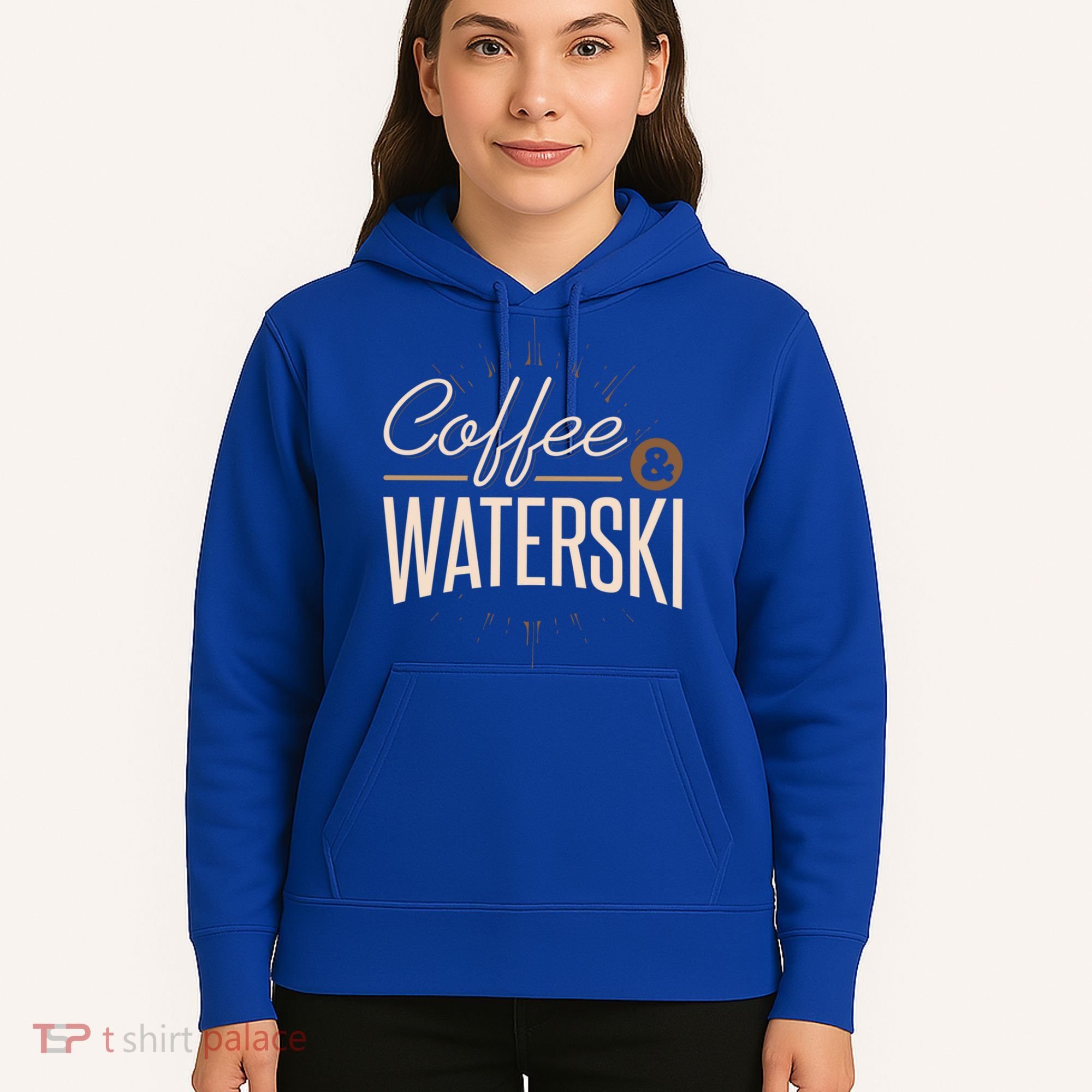 Waterskiing Coffee And Waterski Water Skiing Ski Gift Hoodie