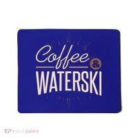 Waterskiing Coffee And Waterski Water Skiing Ski Gift Mousepad thumb 0