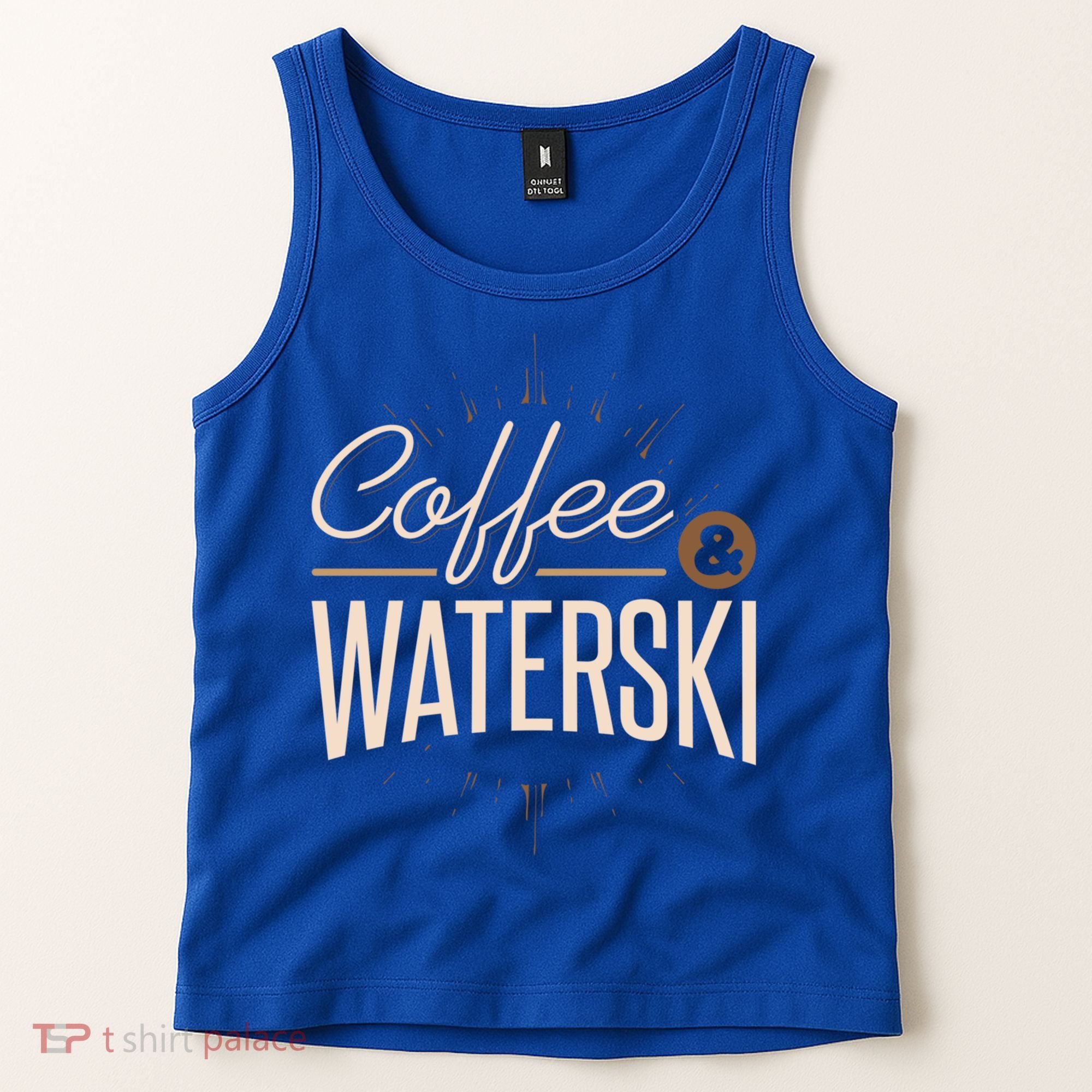 Waterskiing Coffee And Waterski Water Skiing Ski Gift Tank Top