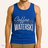 Waterskiing Coffee And Waterski Water Skiing Ski Gift Tank Top thumb 3