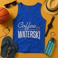 Waterskiing Coffee And Waterski Water Skiing Ski Gift Tank Top thumb 4