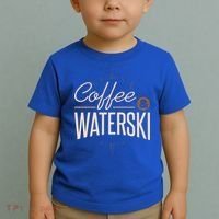 Waterskiing Coffee And Waterski Water Skiing Ski Gift Toddler T-Shirt thumb 2
