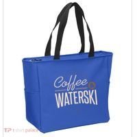 Waterskiing Coffee And Waterski Water Skiing Ski Gift Tote Bag thumb 2