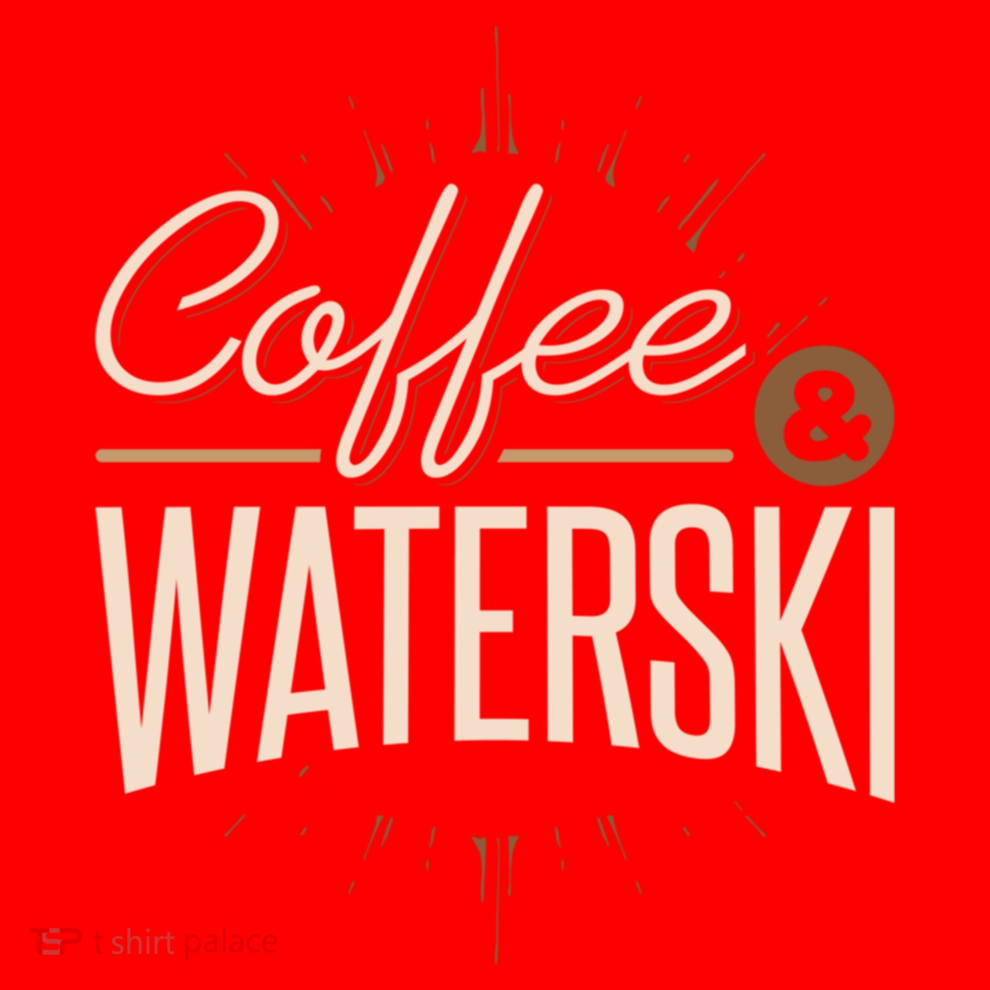 Waterskiing Coffee And Waterski Water Skiing Ski Gift Santa Hat