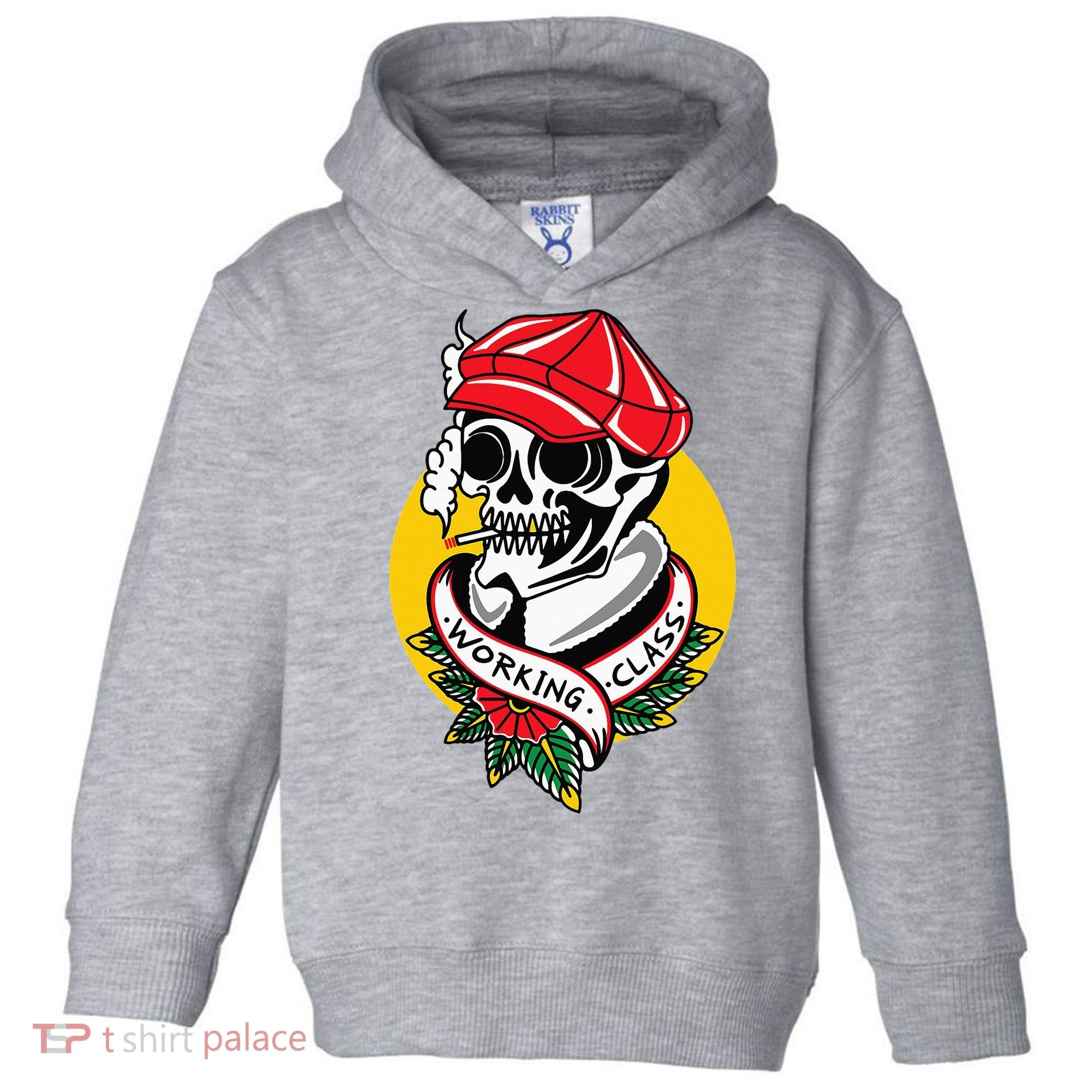 Working Class American Traditional Tattoo Old School Flash Toddler Hoodie