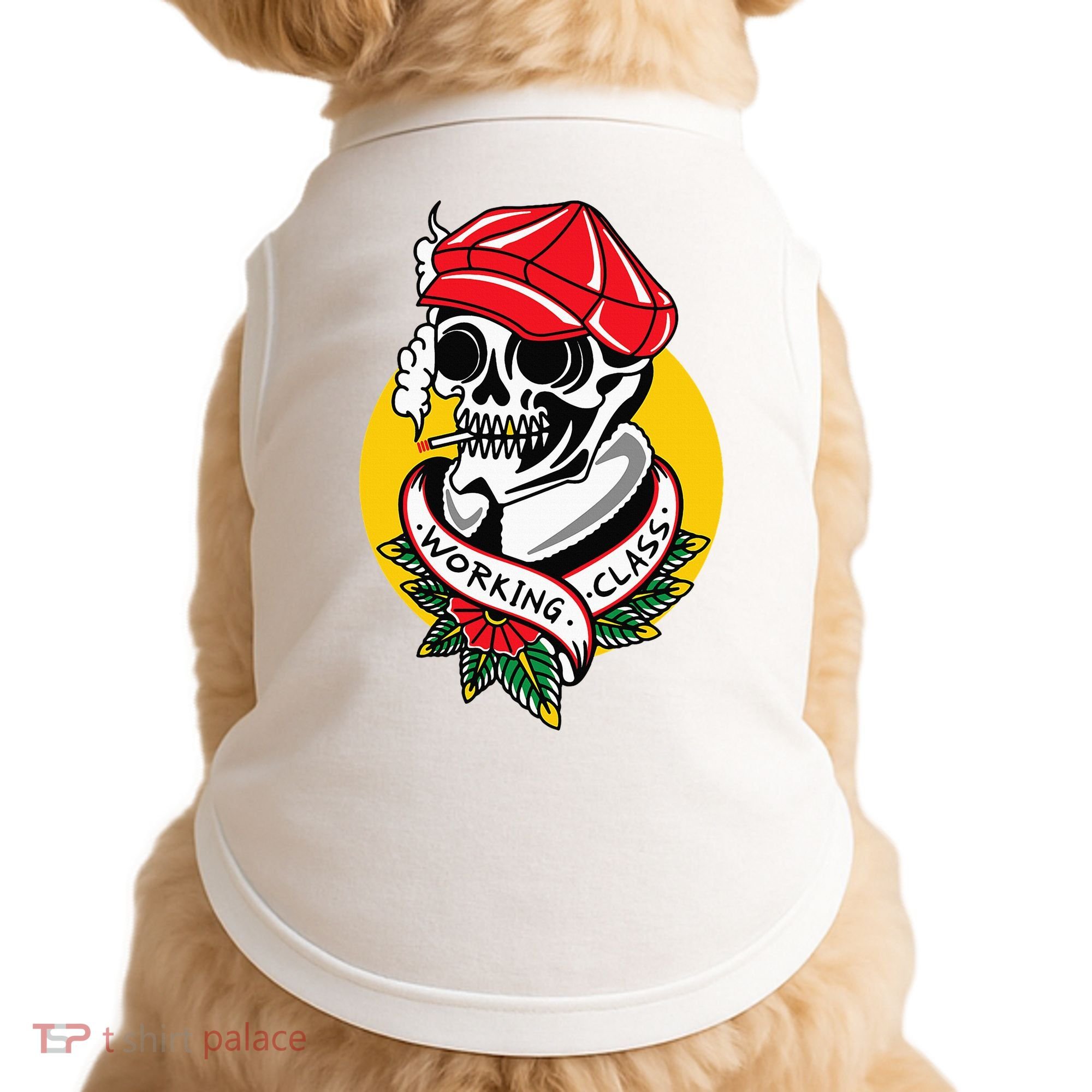 Working Class American Traditional Tattoo Old School Flash Doggie Tank