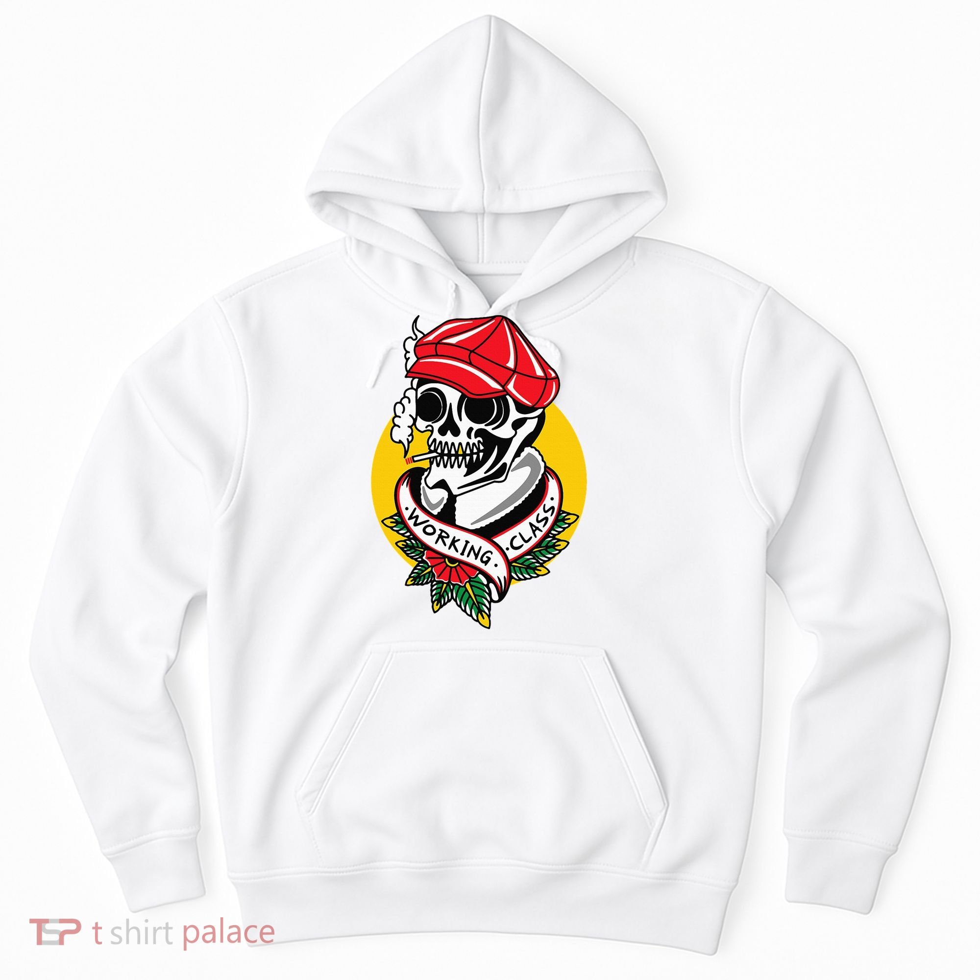 Working Class American Traditional Tattoo Old School Flash Hoodie