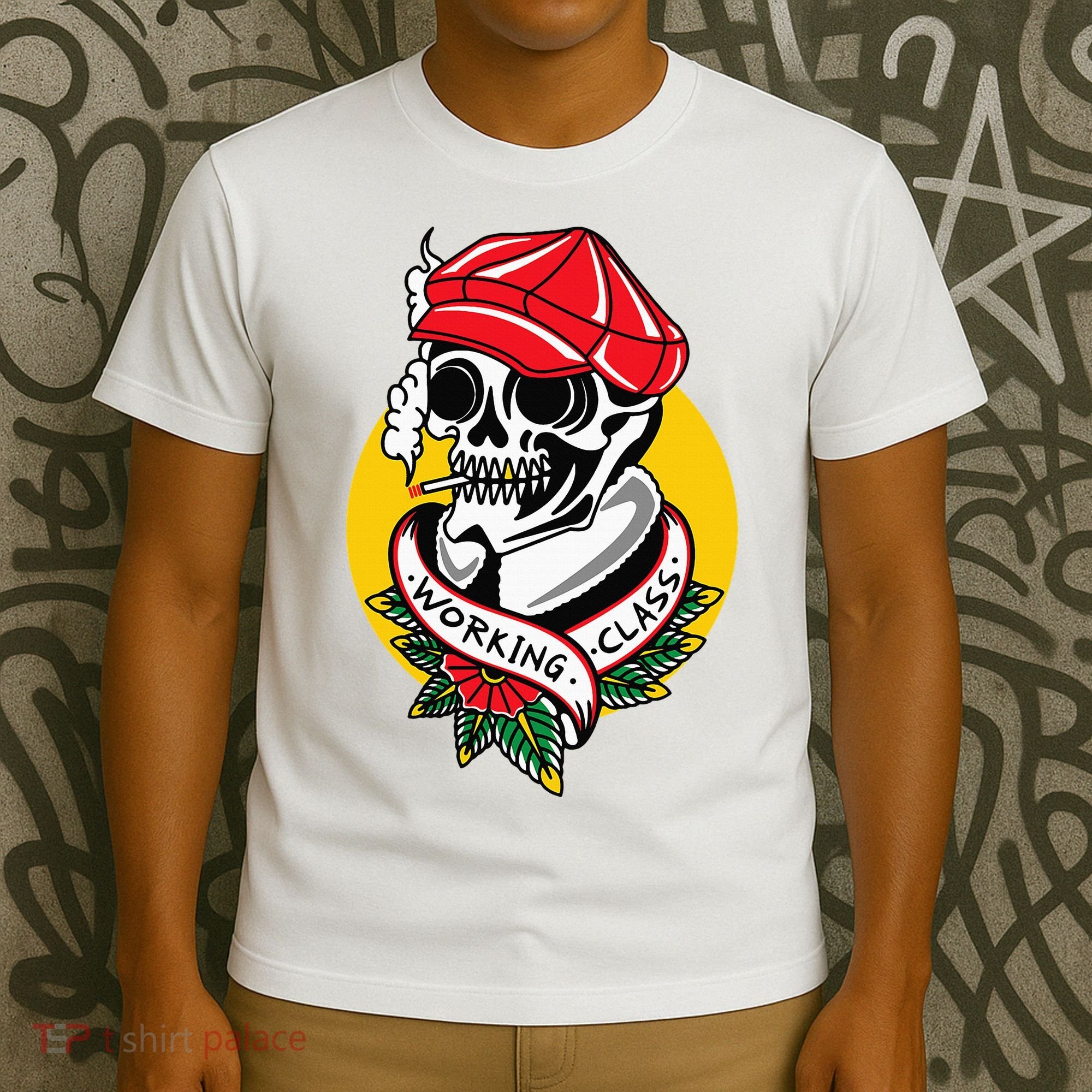 Working Class American Traditional Tattoo Old School Flash T-Shirt