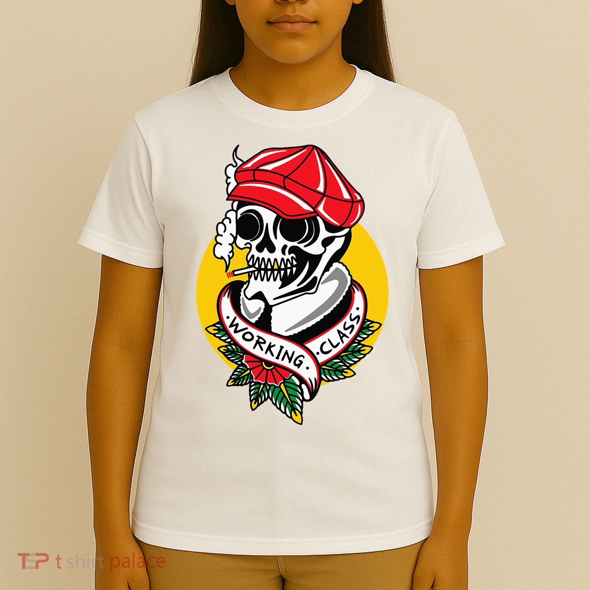 Working Class American Traditional Tattoo Old School Flash T-Shirt