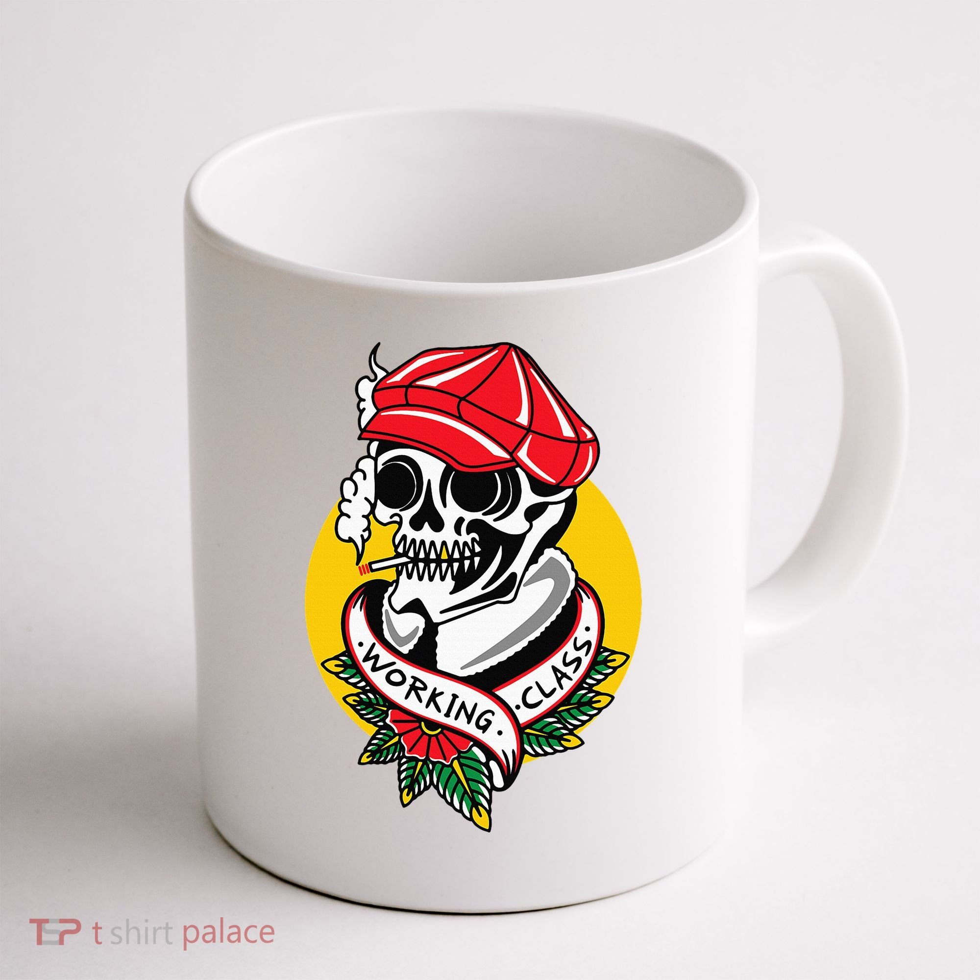 Working Class American Traditional Tattoo Old School Flash Coffee Mug