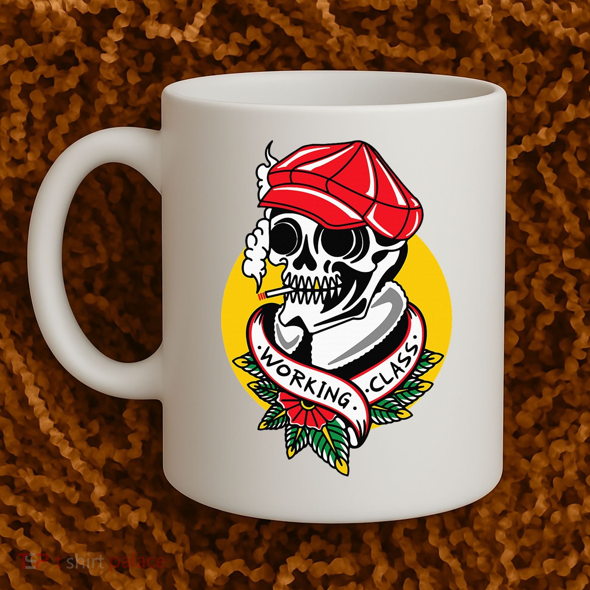 Working Class American Traditional Tattoo Old School Flash Coffee Mug