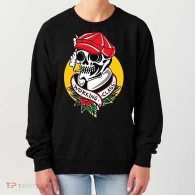 Working Class American Traditional Tattoo Old School Flash Women's Sweatshirt