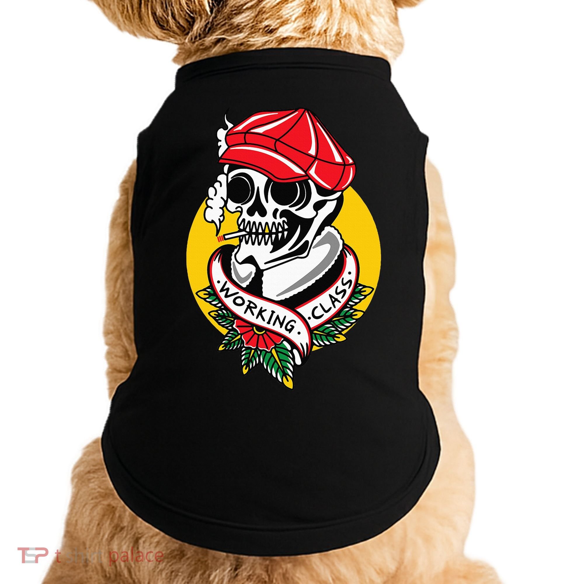 Working Class American Traditional Tattoo Old School Flash Doggie Tank