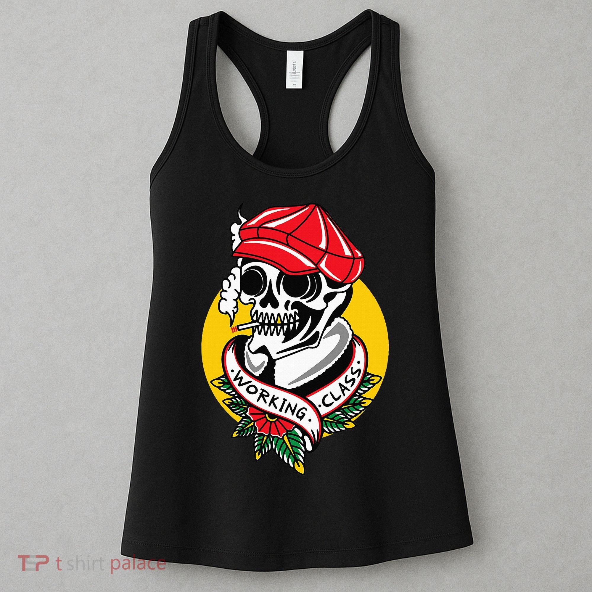 Working Class American Traditional Tattoo Old School Flash Women's Tank Top