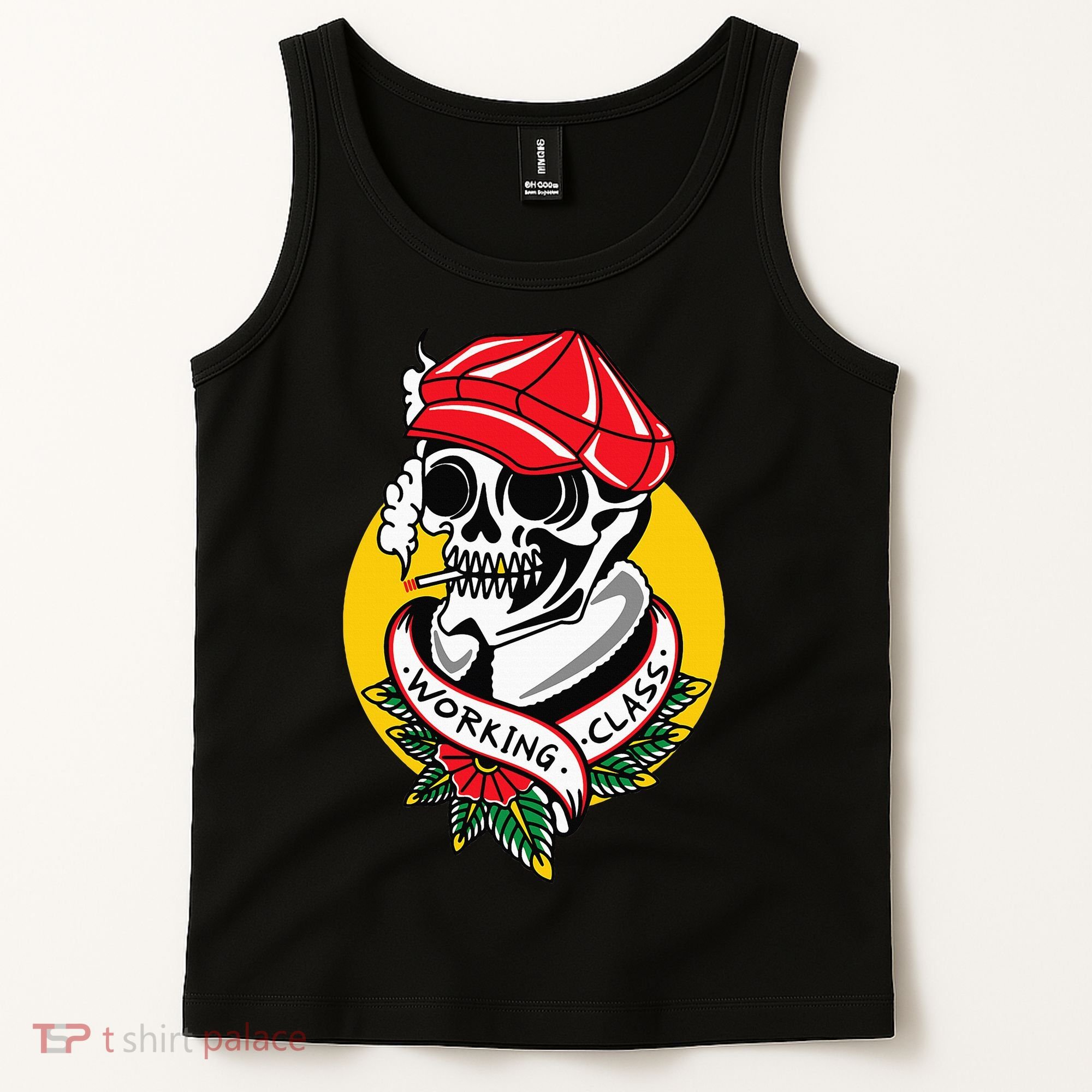 Working Class American Traditional Tattoo Old School Flash Tank Top