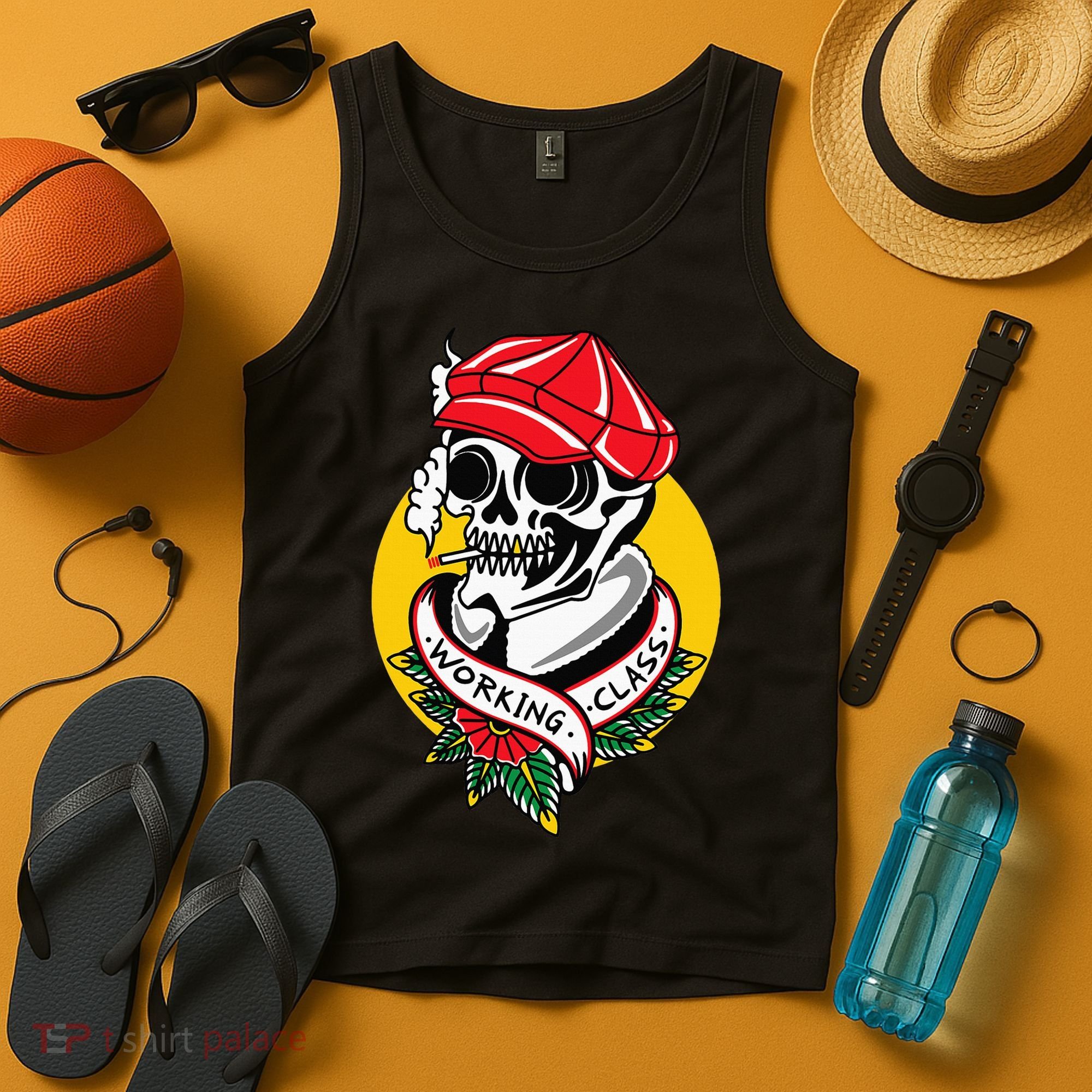 Working Class American Traditional Tattoo Old School Flash Tank Top