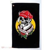 Working Class American Traditional Tattoo Old School Flash Golf Towel thumb 0