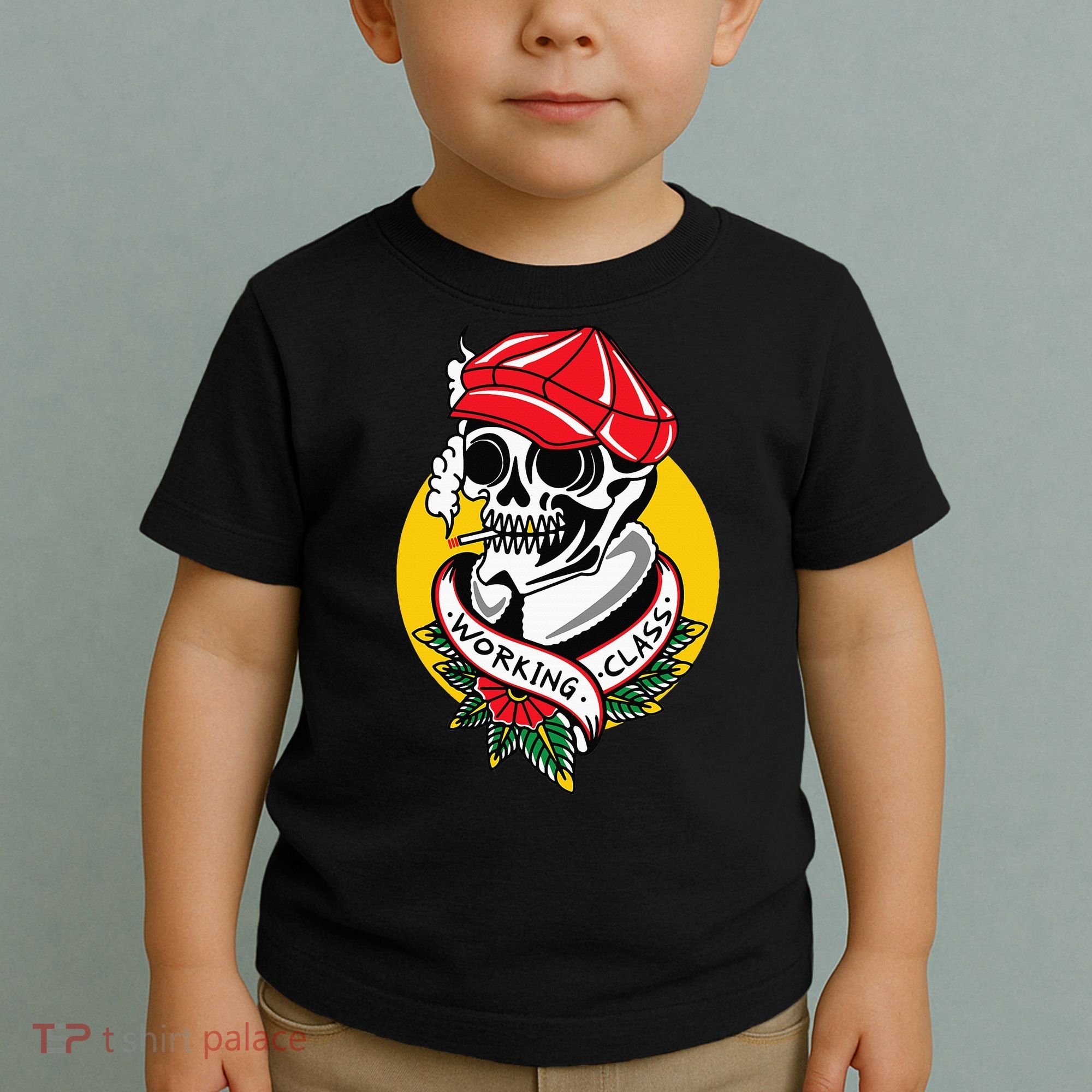Working Class American Traditional Tattoo Old School Flash Toddler T-Shirt