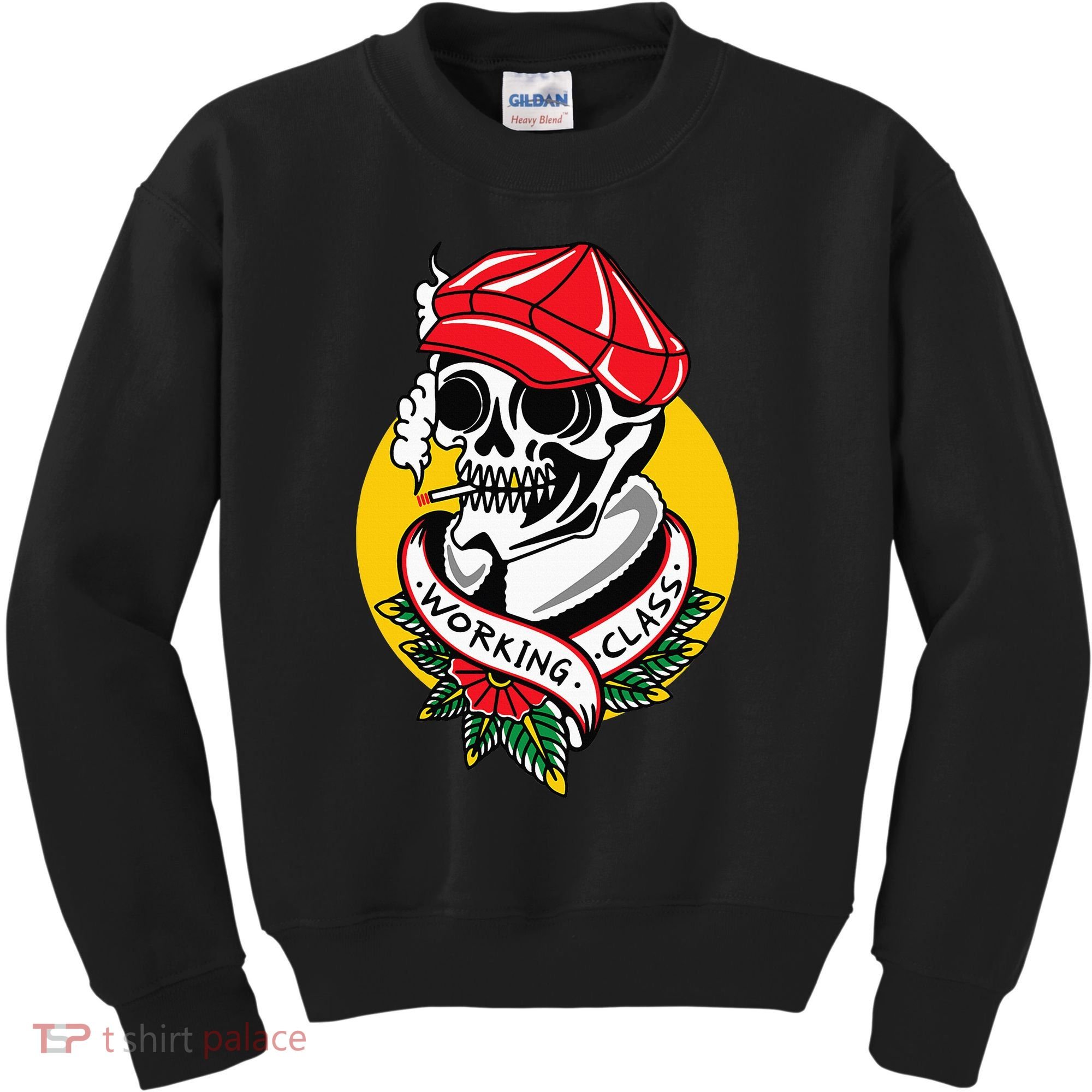 Working Class American Traditional Tattoo Old School Flash Kids Sweatshirt