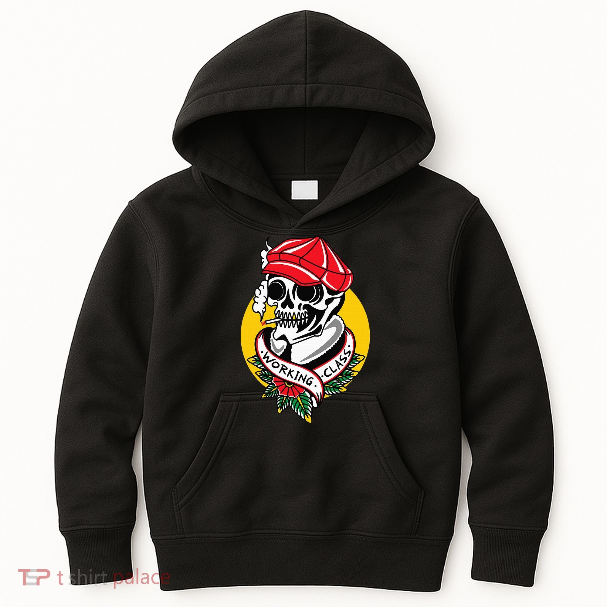 Working Class American Traditional Tattoo Old School Flash Kids Hoodie