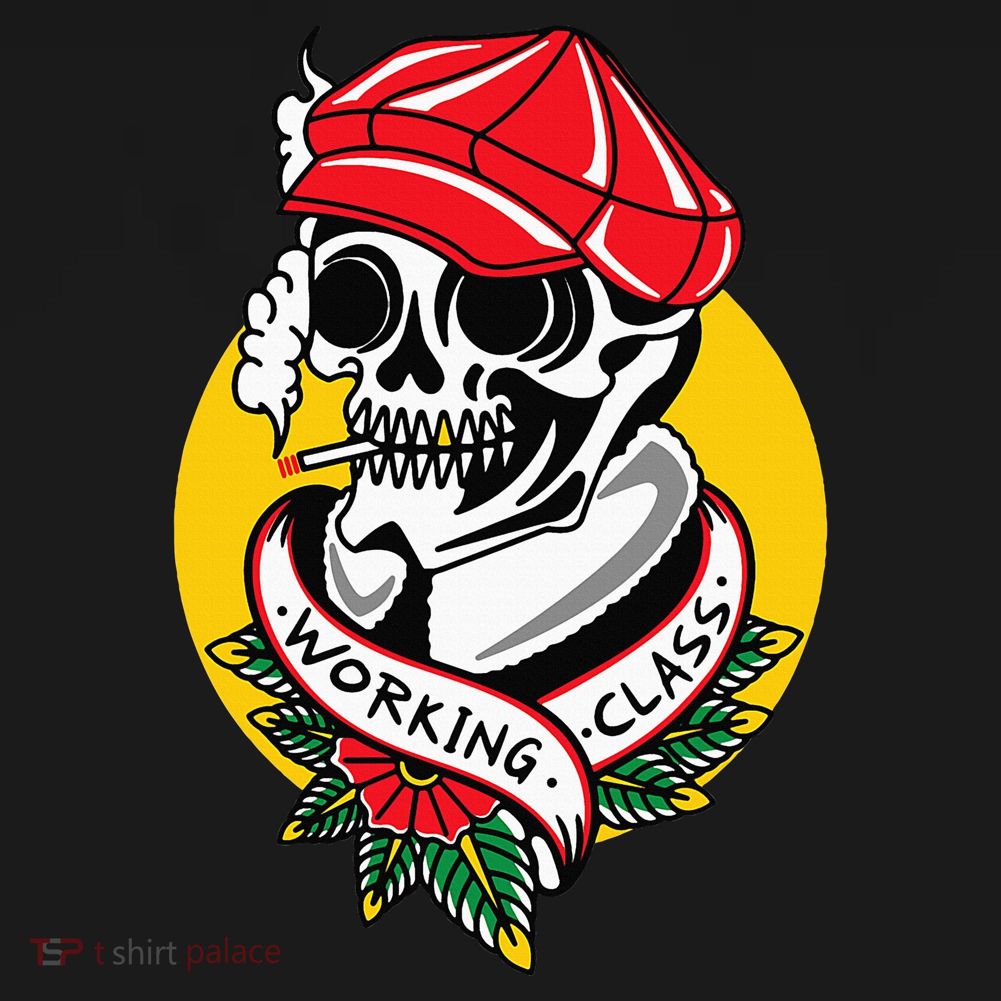 Working Class American Traditional Tattoo Old School Flash Kids Hoodie