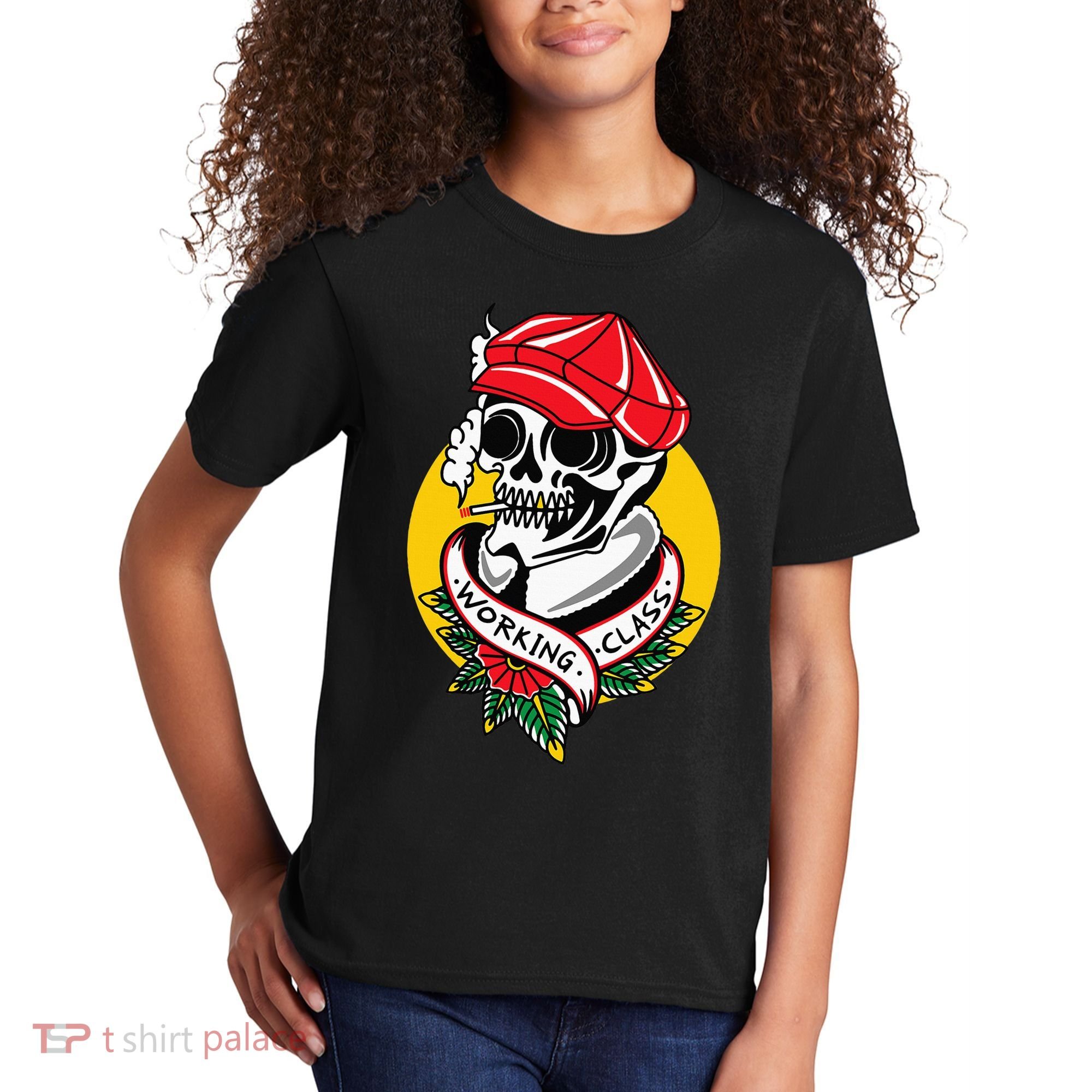 Working Class American Traditional Tattoo Old School Flash Kids T-Shirt