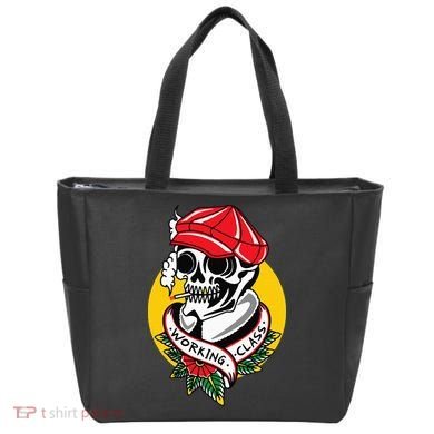 Working Class American Traditional Tattoo Old School Flash Tote Bag