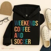 Weekends Coffee And Soccer Hoodie thumb 4