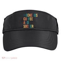 Weekends Coffee And Soccer Adult Drive Performance Visor thumb 0