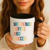 Weekends Coffee And Soccer Coffee Mug thumb 3