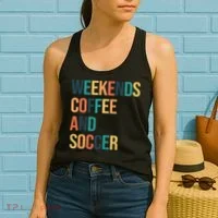 Weekends Coffee And Soccer Women's Tank Top thumb 2