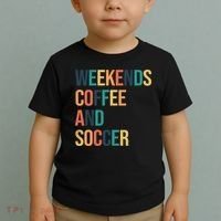 Weekends Coffee And Soccer Toddler T-Shirt thumb 2