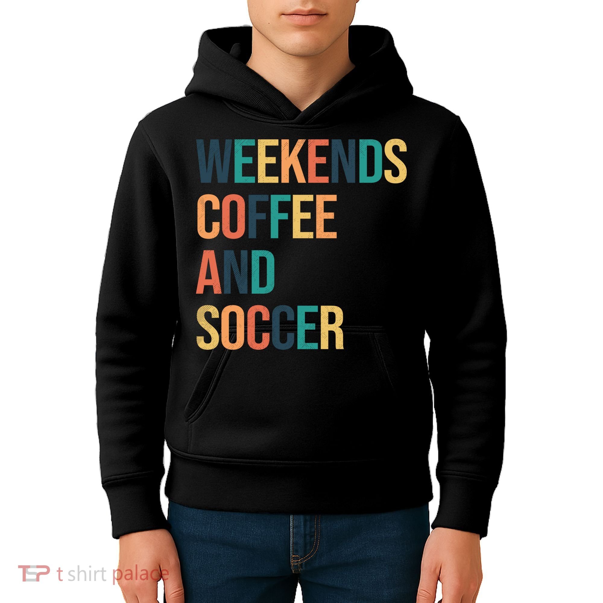 Weekends Coffee And Soccer Kids Hoodie
