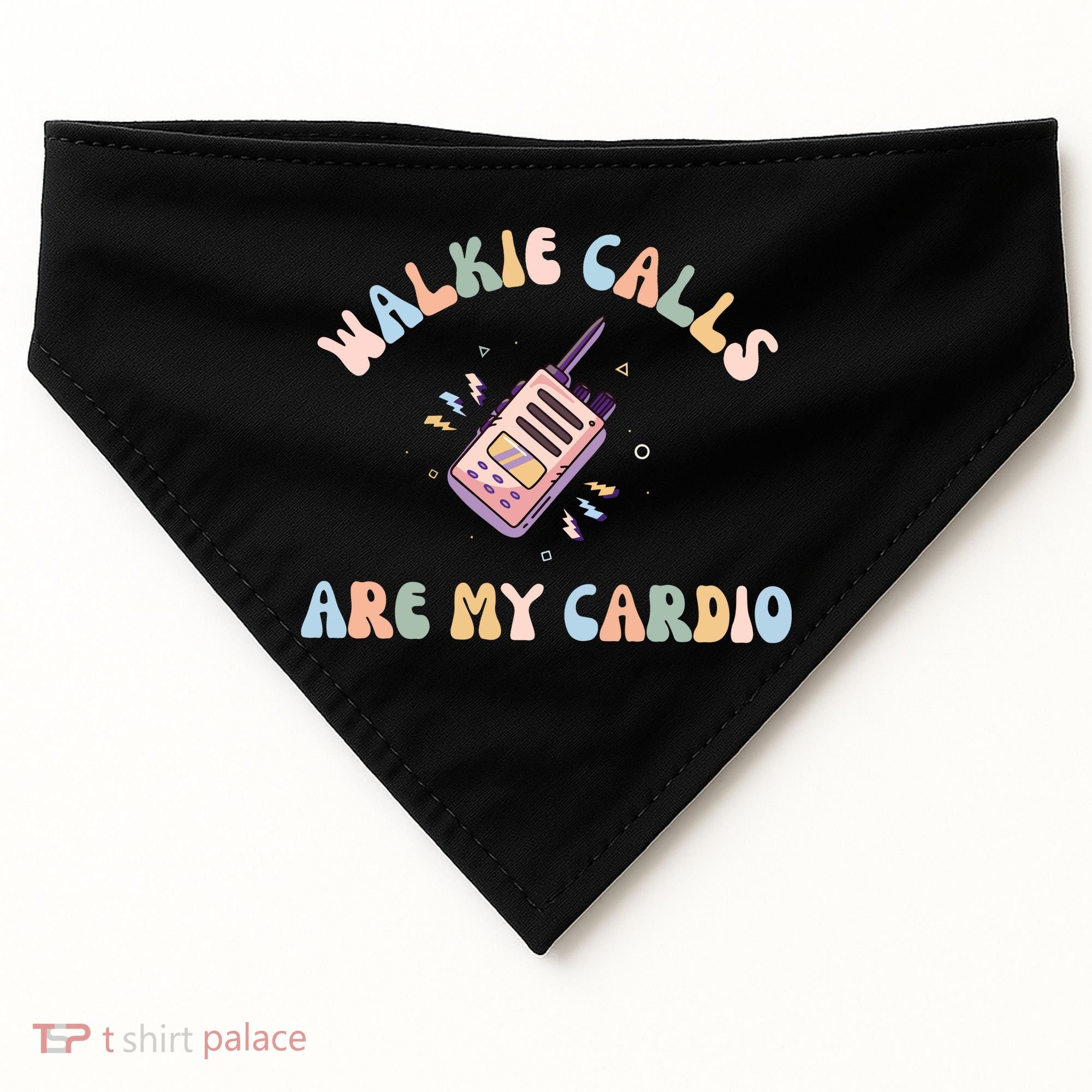 Walkie Calls Are My Cardio Special Education Teacher USA-Made Doggie Bandana