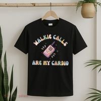 Walkie Calls Are My Cardio Special Education Teacher T-Shirt thumb 2